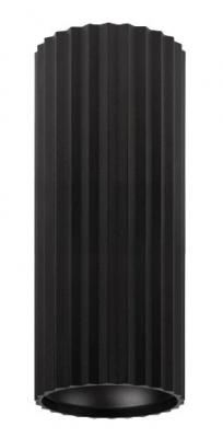 NELLA LONG 7W 240V RIBBED BLACK SURFACE MOUNTED DOWNLIGHT